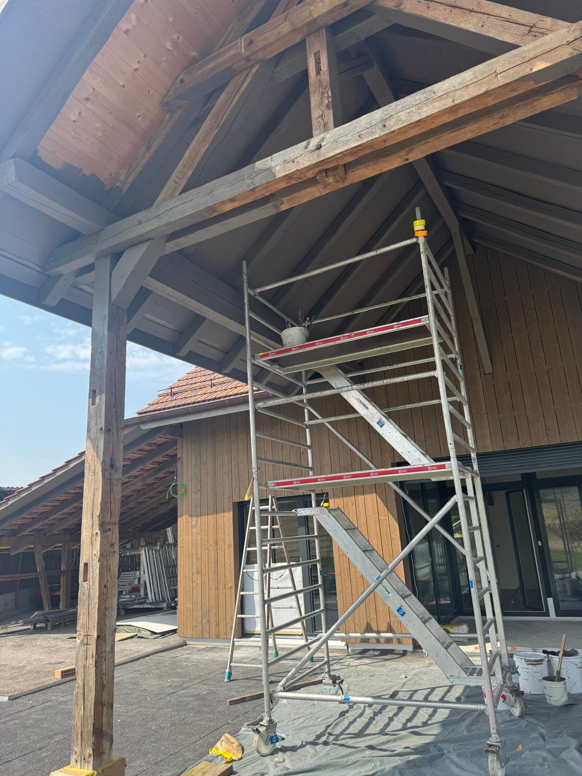Fassadenrenovation mit Gerüst